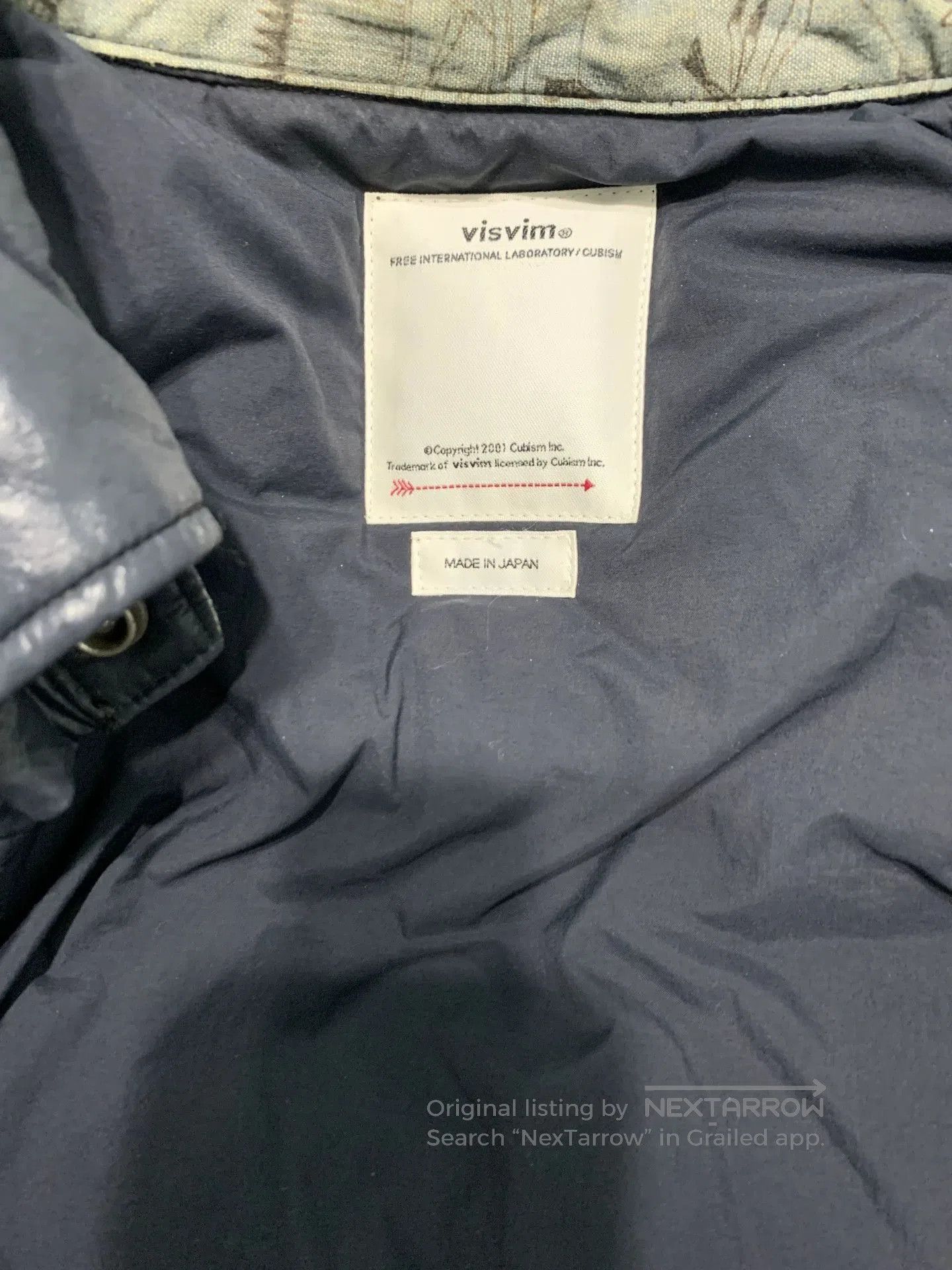 visvim mud-dyed down jacket for women.