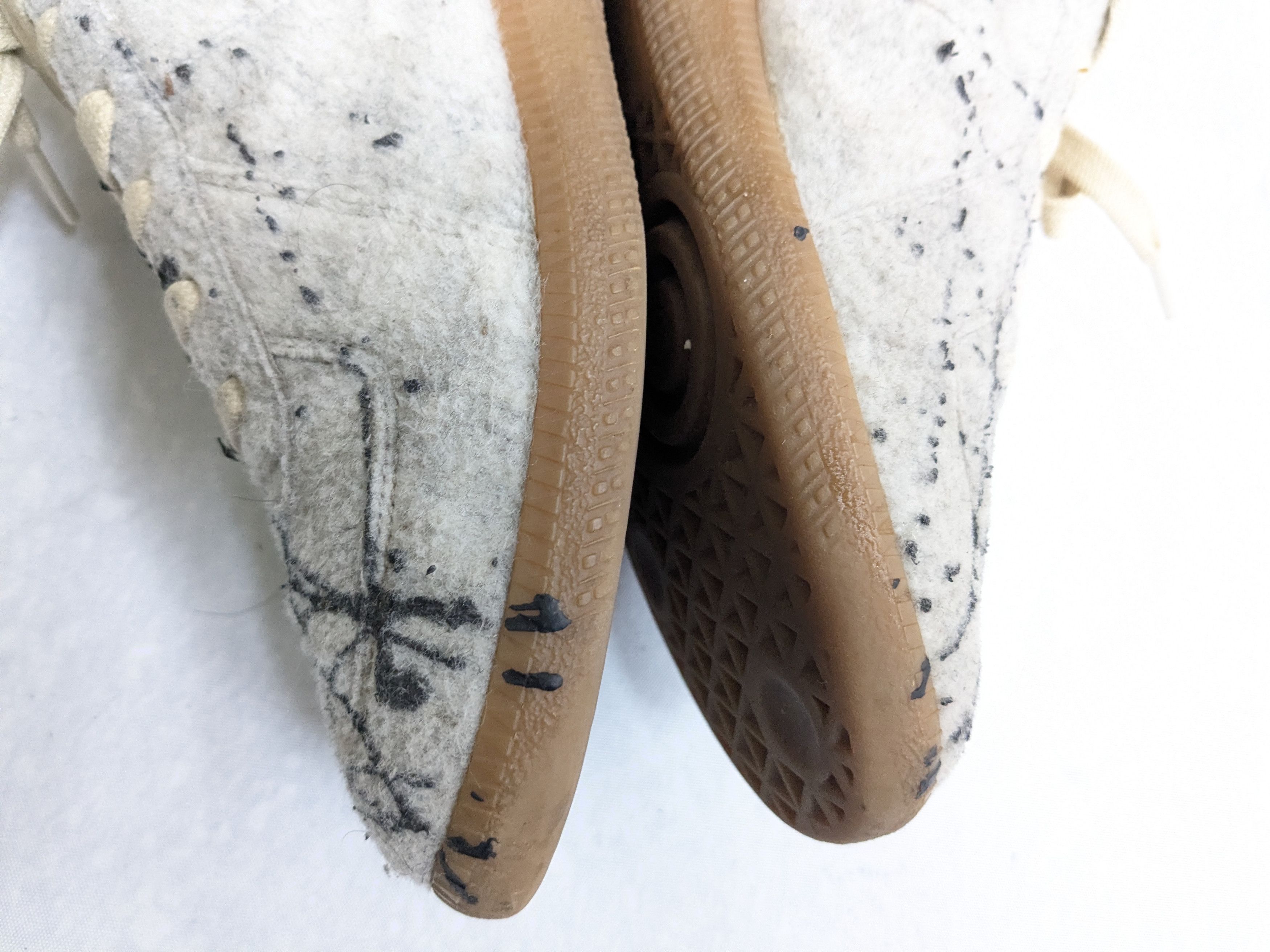 Maison Margiela Maison Margiela Replica GAT Gray Wool Paint Splatter 7 40 Size US 7 / EU 40 - 12 Thumbnail