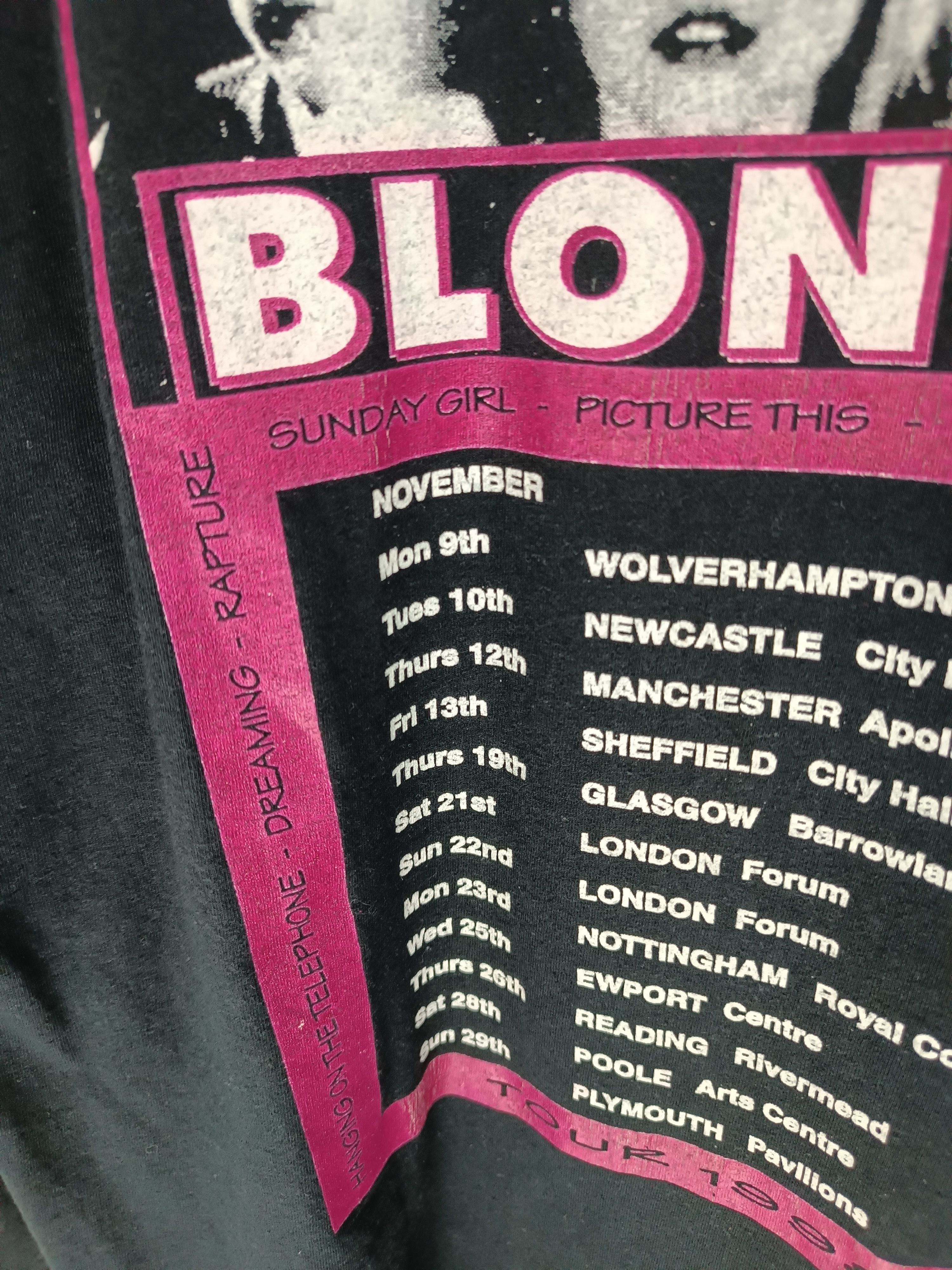 Band Tees RARE🔥VINTAGE 90'S BLONDIE TOUR TEE debbie abba patti bjork Size US XL / EU 56 / 4 - 17 Thumbnail