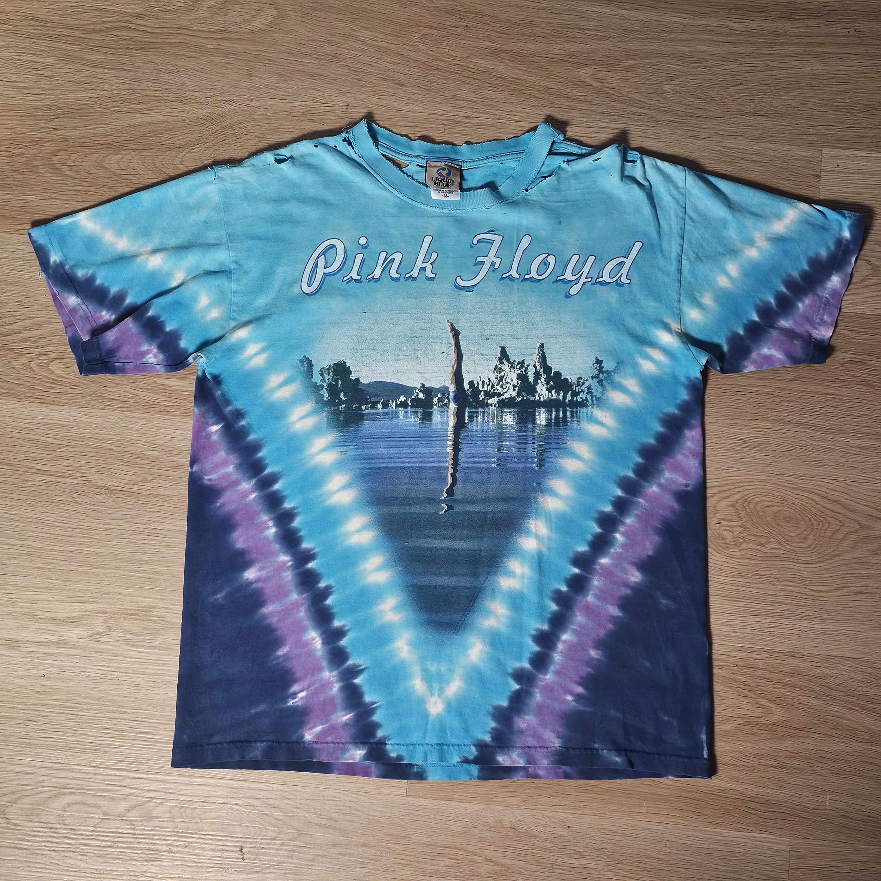 image of 2002 Liquid Blue Pink Floyd Wish You Were Here T-Shirt, Men's (Size Medium)