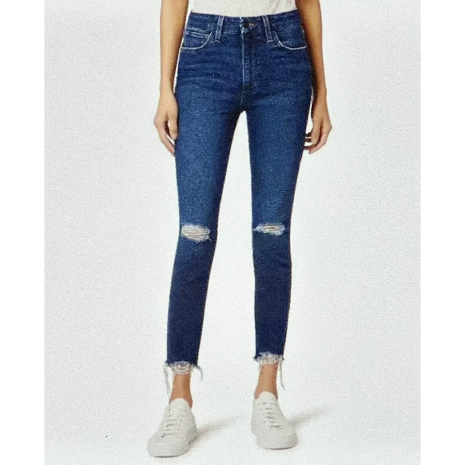 Joe's Joes Jeans The Honey Hi Rise Curvy Skinny Crop Boketto 23 Size 23" - 2 Thumbnail