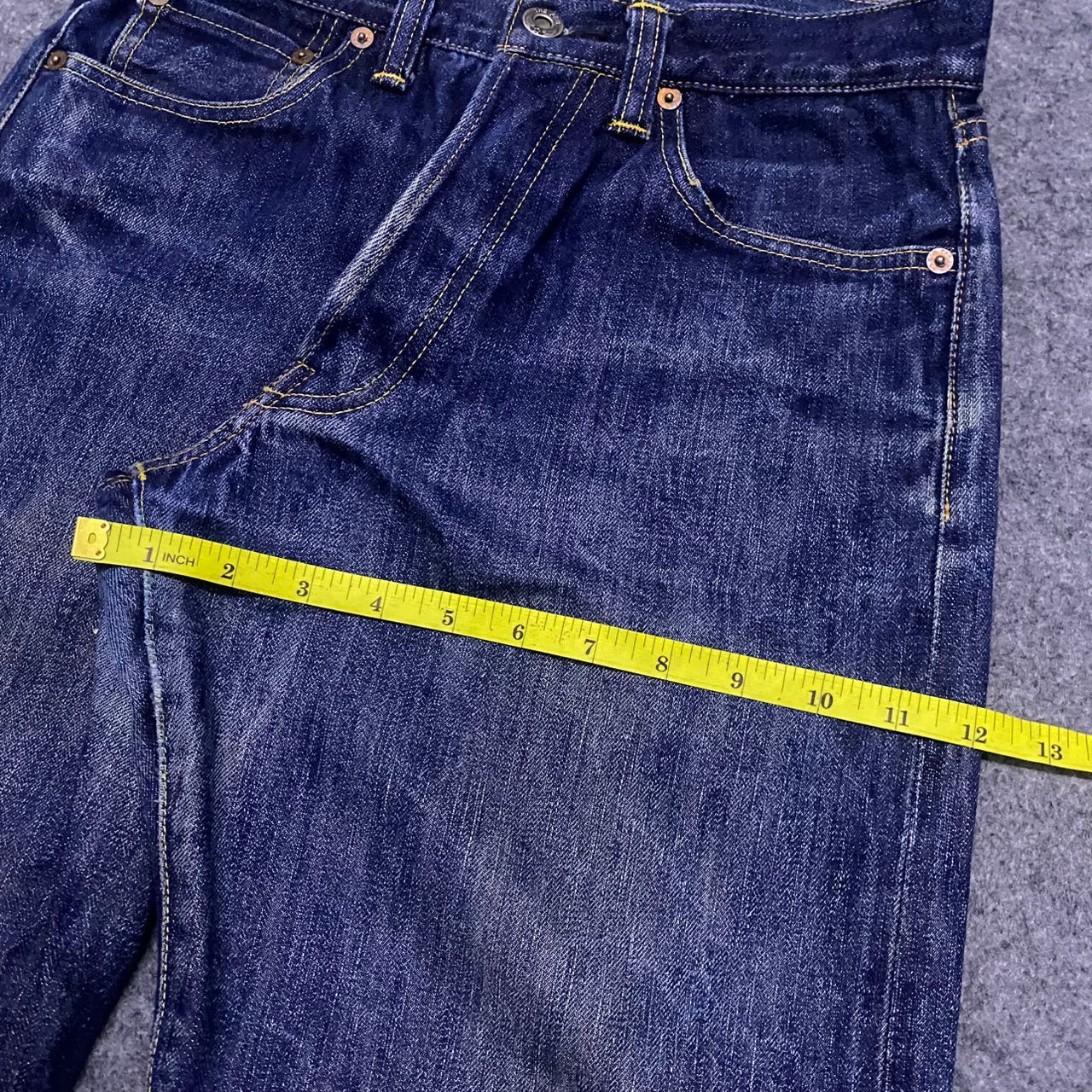 If Six Was Nine Vintage The Few MFG. Co Selvedge Redline Distressed Denim Size US 29 - 5 Thumbnail