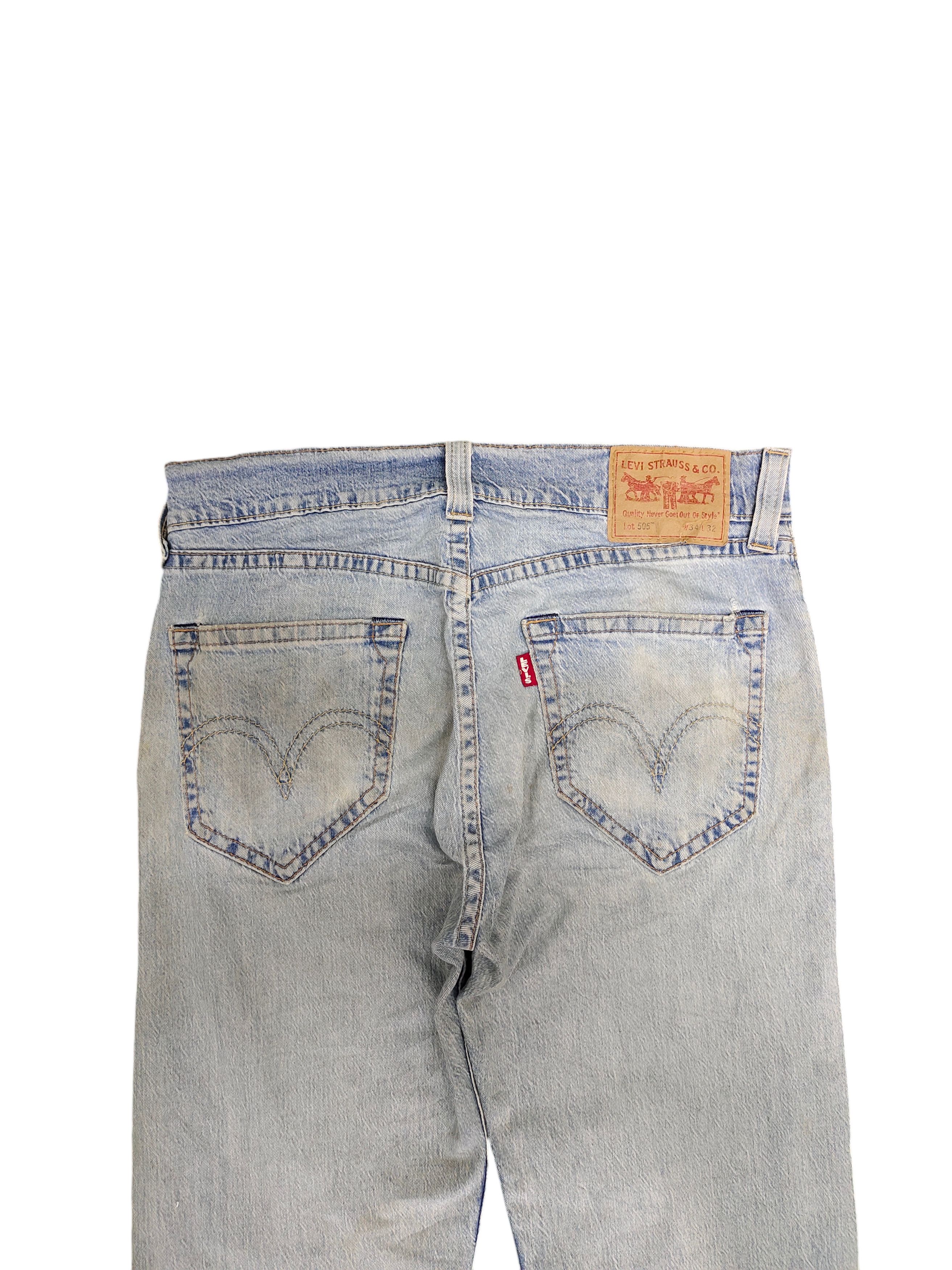 Comme des Garcons × Undercover Levis 505 Big E Distress Dirt Faded Denim Jeans Size US 34 / EU 50 - 9 Thumbnail