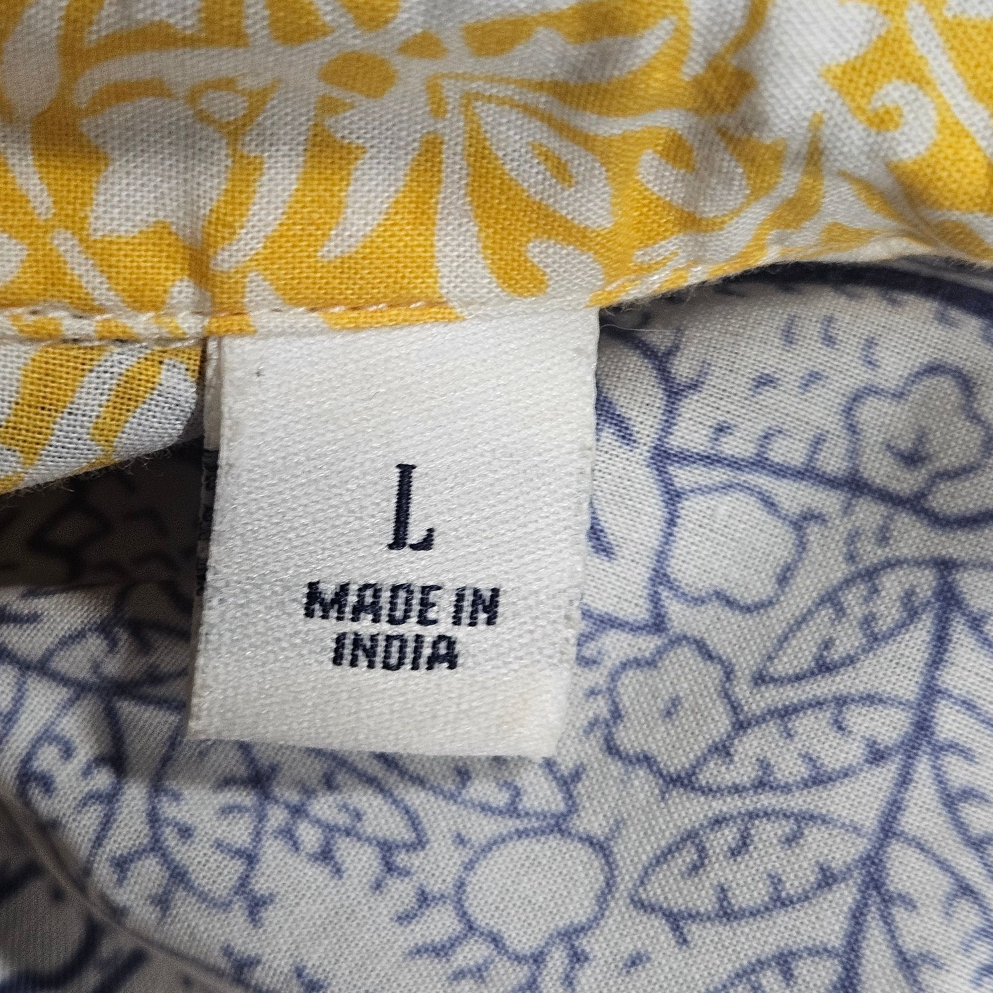 Robert Graham Robert Graham Women Shirt Yellow Blue M Boho Chic Gallery Co Size L / US 10 / IT 46 - 4 Thumbnail
