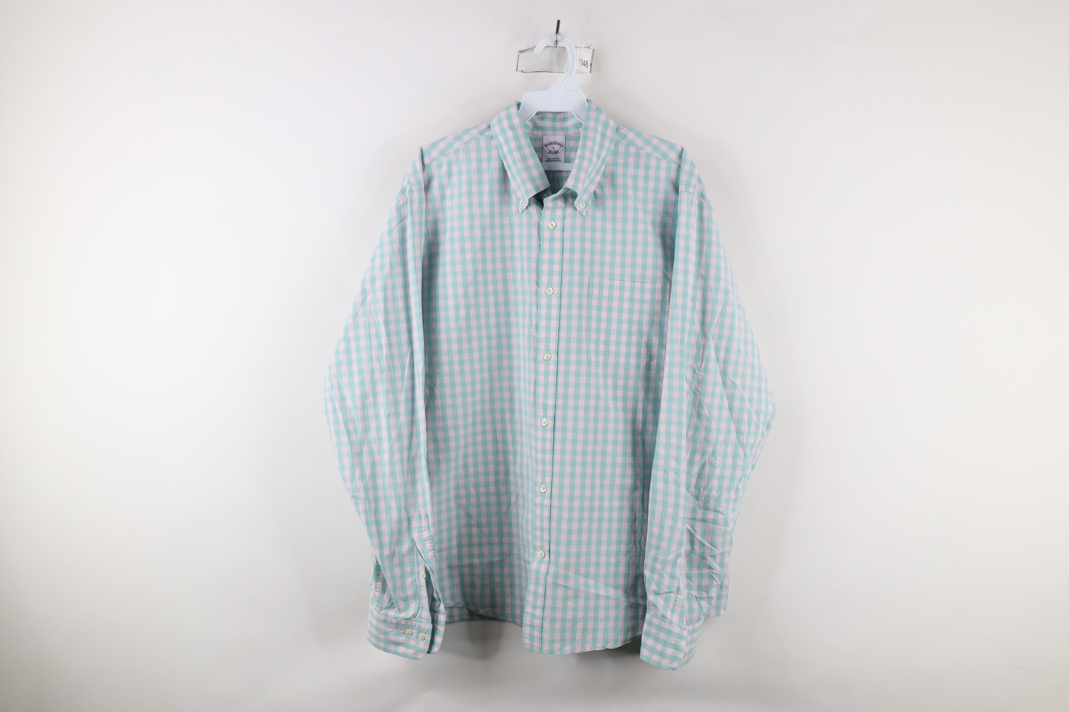 Brooks Brothers × Vintage Brooks Brothers Original Cotton Button Down Shirt Plaid OCBD Size US L / EU 52-54 / 3 - 1 Thumbnail