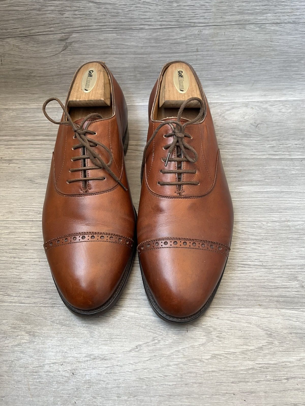 John Lobb John lobb cap-toe oxford brown leather shoes uk 7EE Size US 8 / EU 41 - 2 Thumbnail