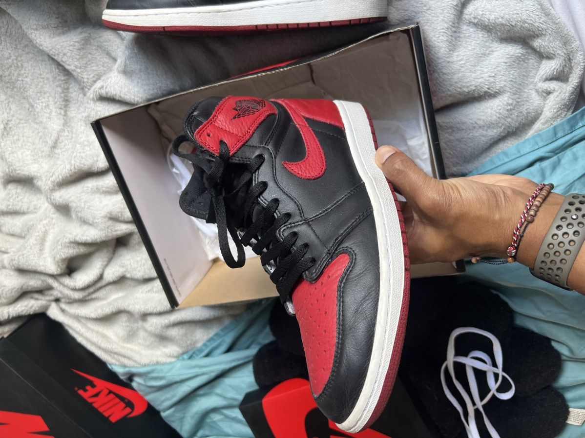 Jordan Brand × Nike Nike Jordan 1 Air Bred Banned 2016 Size US 10.5 / EU 43-44 - 12 Thumbnail