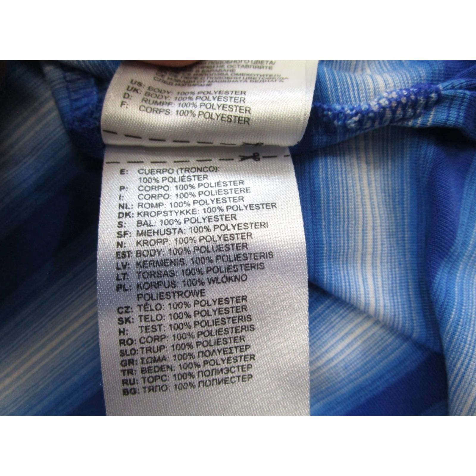 Adidas Adidas Golf Polo Shirt Mens Large Blue Striped Polo Los Robles Golf Tennis Performance Size US L / EU 52-54 / 3 - 6 Thumbnail