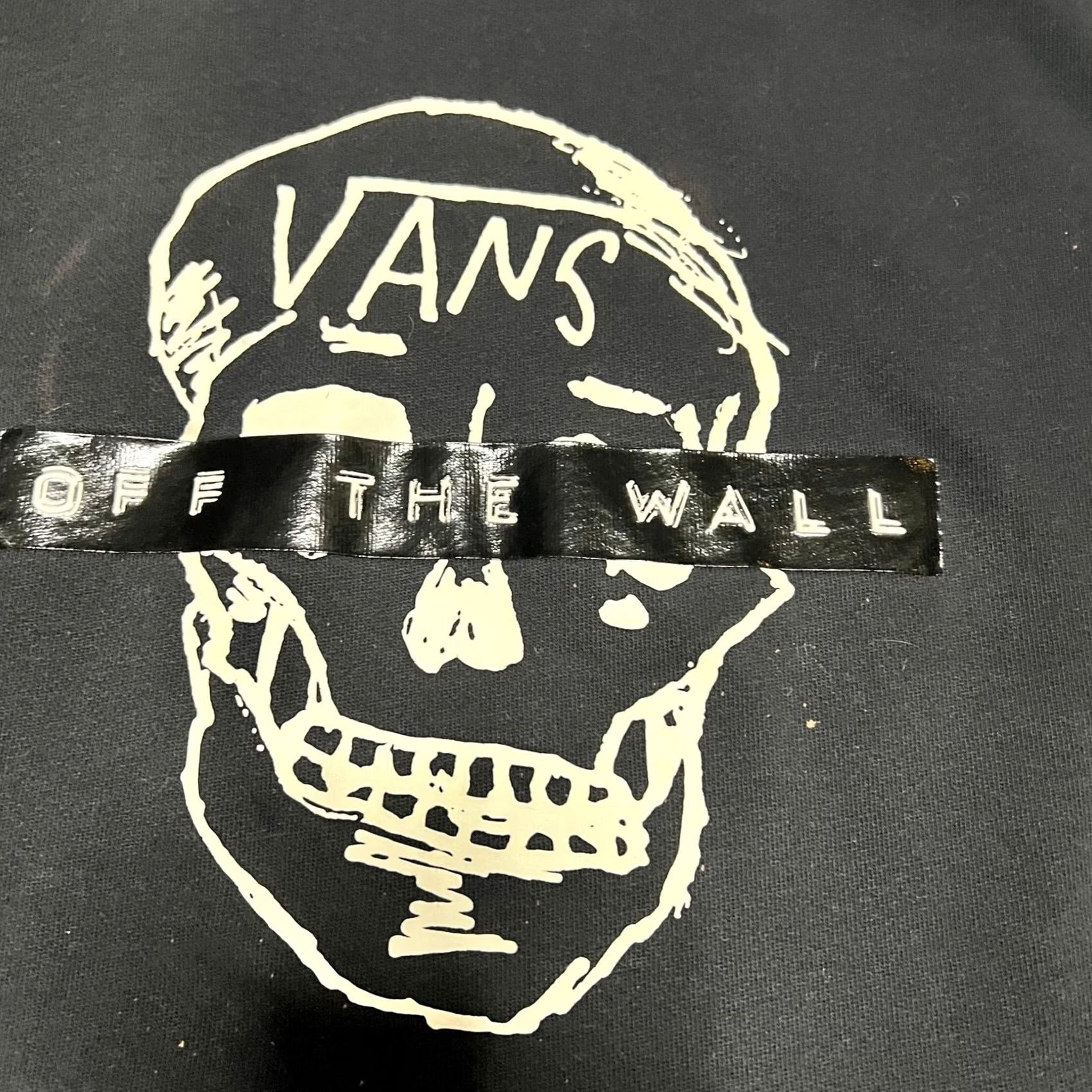 Vans Vans Hoodie Womens Medium Black skull unisex pullover checker Sweatshirt Size M / US 6-8 / IT 42-44 - 3 Thumbnail