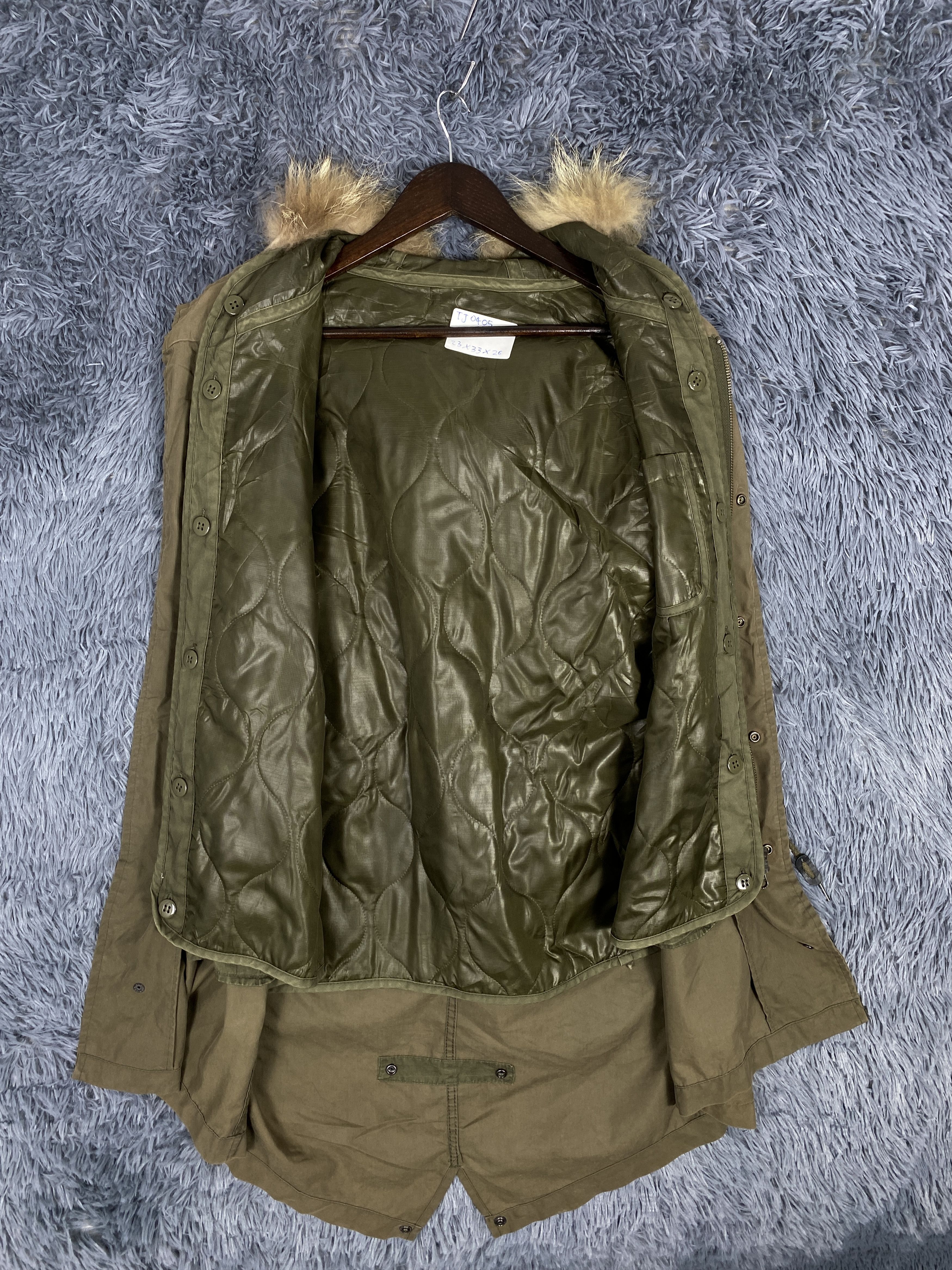Japanese Brand Vintage Back Number Sherpa Hoodie Cotton Parkas Jacket Size US L / EU 52-54 / 3 - 6 Thumbnail