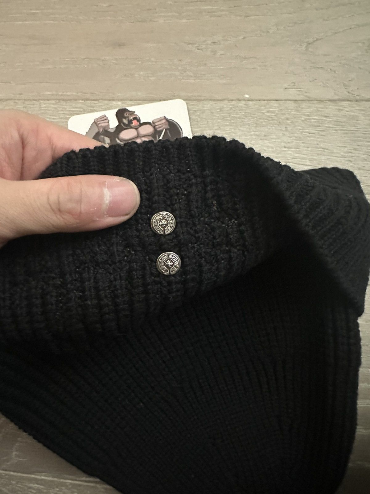 Chrome Hearts Chrome Hearts Triple Cross Patch With Sliver Cashmere Beanie Size ONE SIZE - 4 Thumbnail