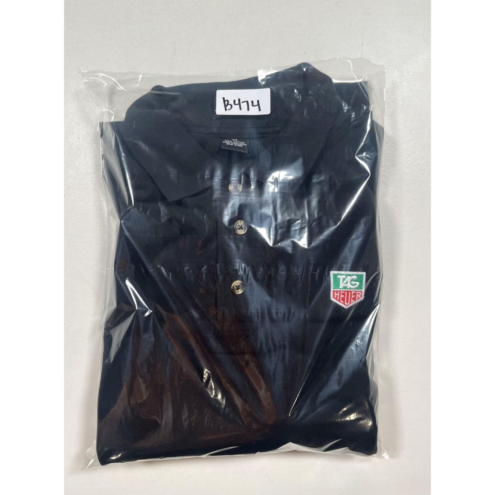 Tag Heuer TAG Heuer Polo Shirt Mens M Black Embroidered Logo Cotton Casual Golf Shirt Size US M / EU 48-50 / 2 - 6 Thumbnail