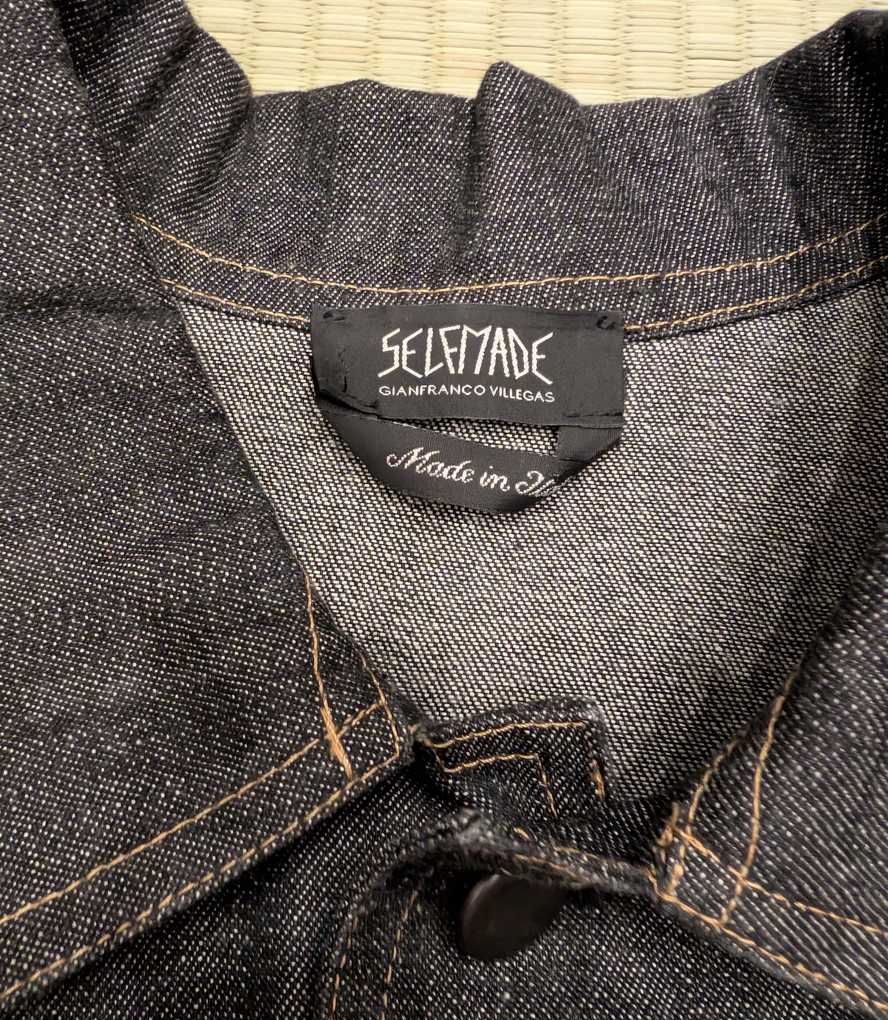 Other Selfmade Embroidered Denim Jacket Size 44 Made in Italy Size US L / EU 52-54 / 3 - 3 Thumbnail