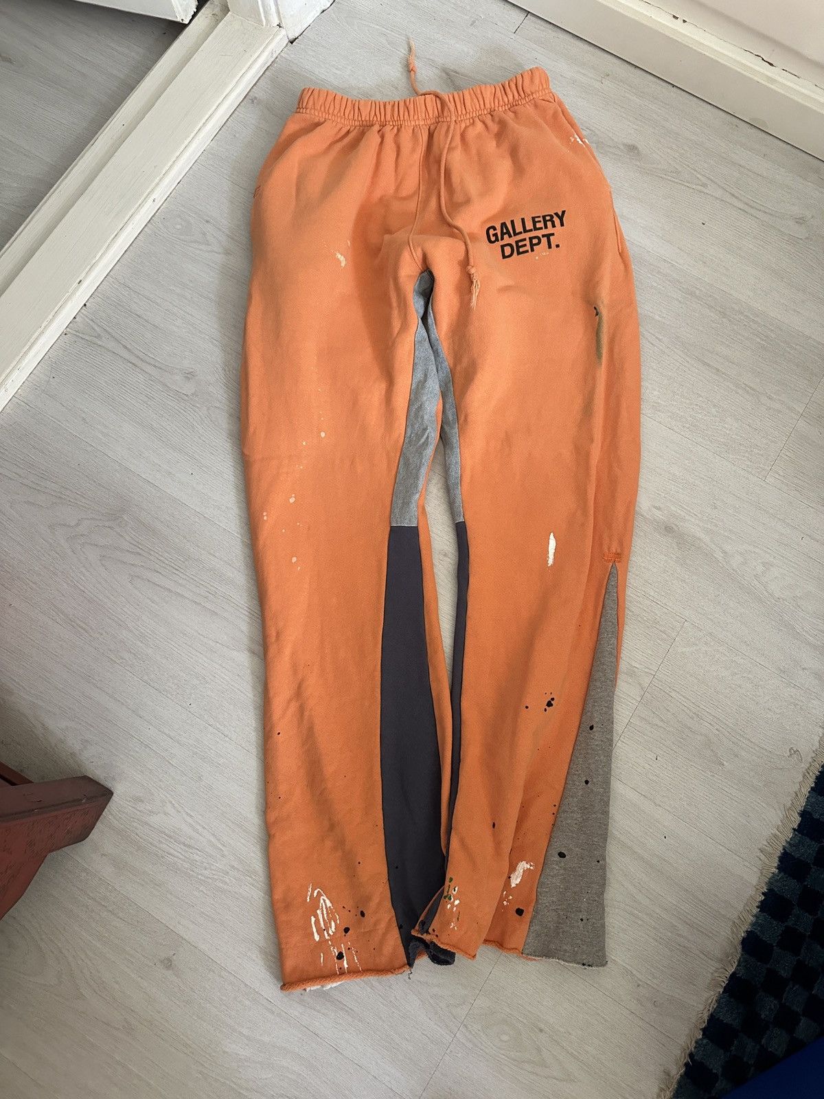 Pre-owned Gallery Dept. . Logo Sweatpants In Orange