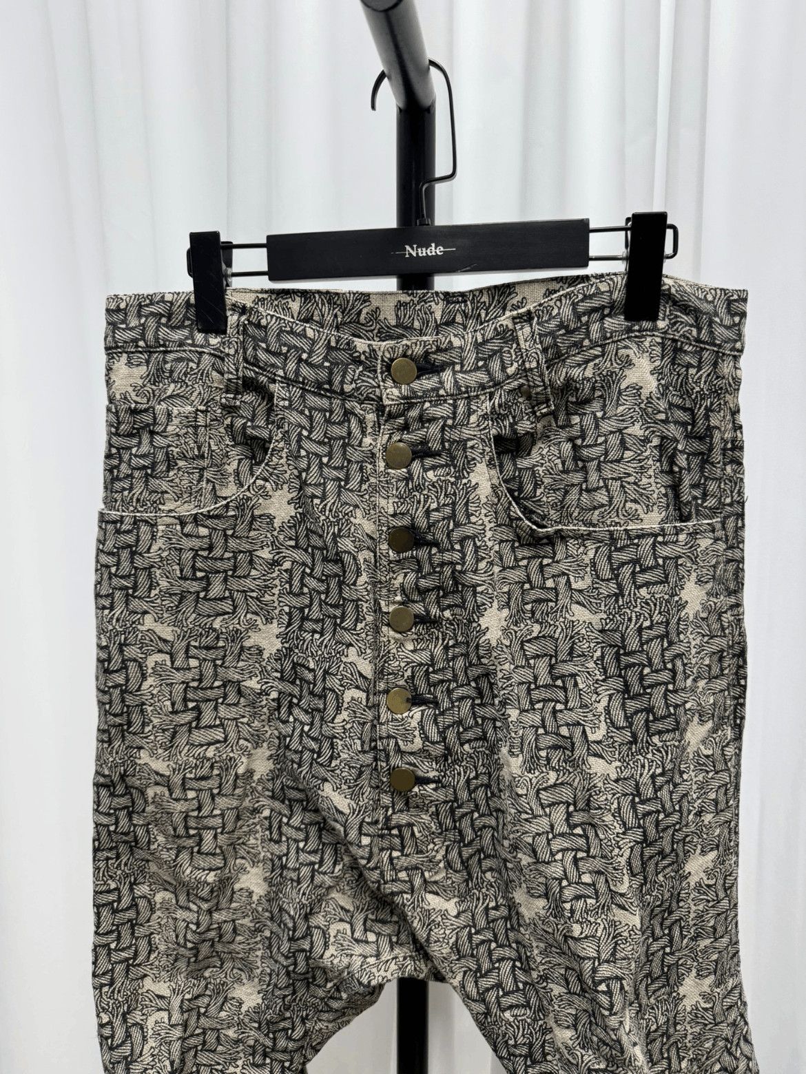 Christopher Nemeth Sz S Nemeth Pattern Cropped Denim-2505 Size US 30 / EU 46 - 2 Thumbnail