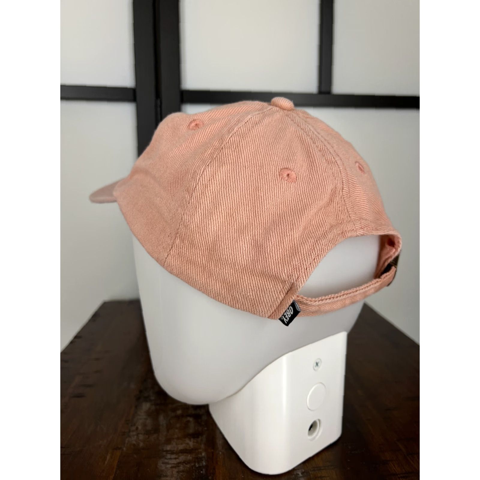 Obey OBEY Hat Cap One Size Pink Cotton Twill Adjustable Surf Beach Logo Strap Back Women Baseball Cap 90s Aloha Beach Accessories Mens Girls Size ONE SIZE - 6 Thumbnail