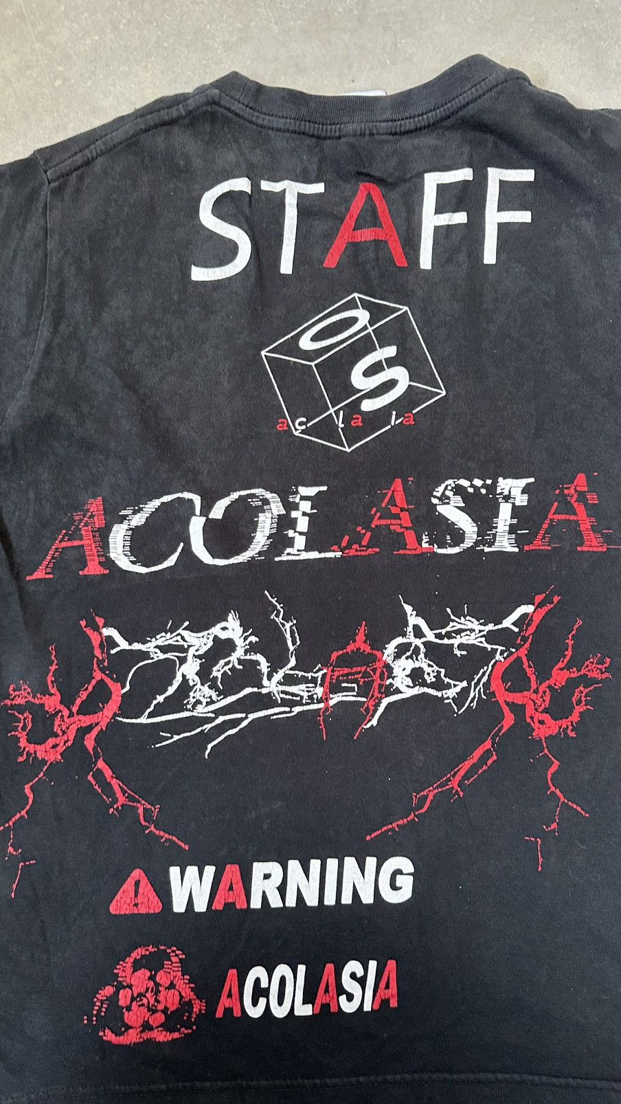 Japanese Brand VINTAGE ACOLASIA STAFF TOUR TEE Size US M / EU 48-50 / 2 - 7 Thumbnail
