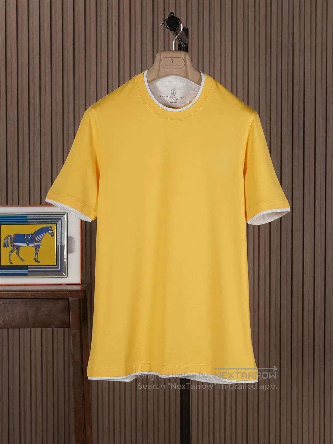 Brunello Cucinelli Brunello Cucinelli Men's Yellow T. Size US S / EU 44-46 / 1 - 1 Thumbnail