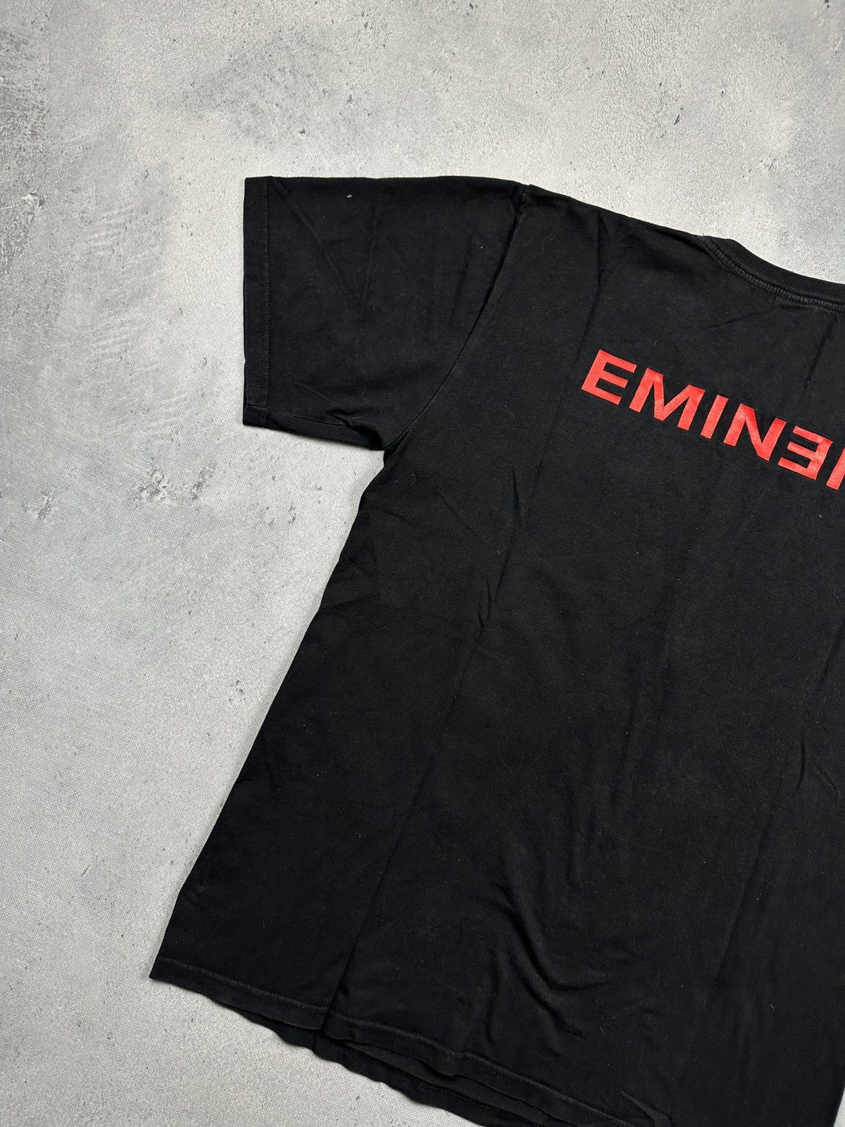 Eminem Vintage Overprint Eminem Graphic Tee Bold Portrait Print 00s Size US L / EU 52-54 / 3 - 6 Thumbnail