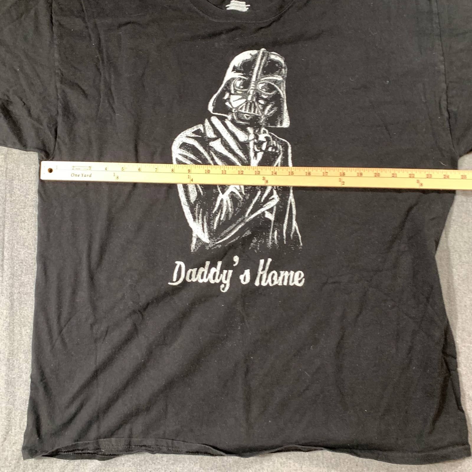 Hanes Hanes Daddy's Home Shirt Adult Size 2XL Black Casual T Shirt Size US XXL / EU 58 / 5 - 4 Thumbnail