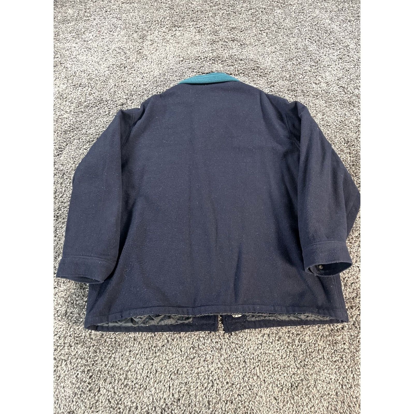 American Eagle Outfitters VINTAGE American Eagle Jacket Men XL Wool Blue 90s Full Zip Corduroy Chore Collar Overcoat Size US XL / EU 56 / 4 - 5 Thumbnail