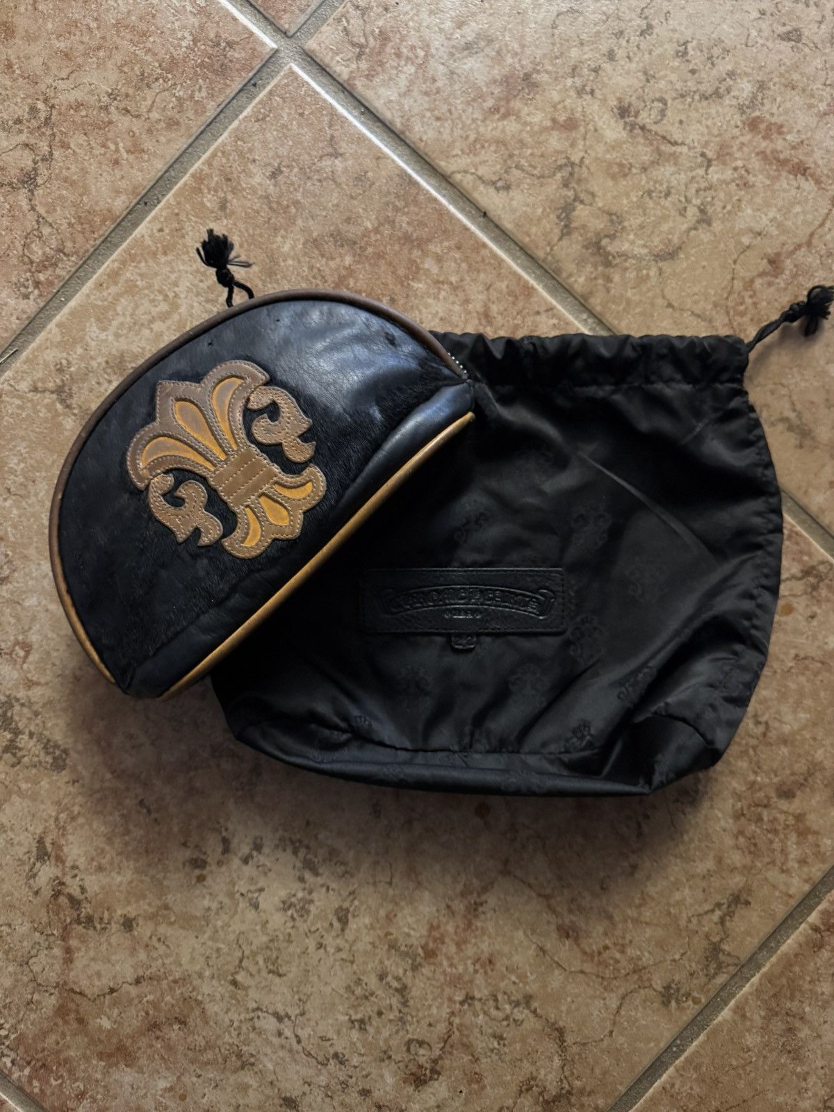 Chrome Hearts Chrome Hearts Leather Fleur Pouch Size ONE SIZE - 8 Thumbnail
