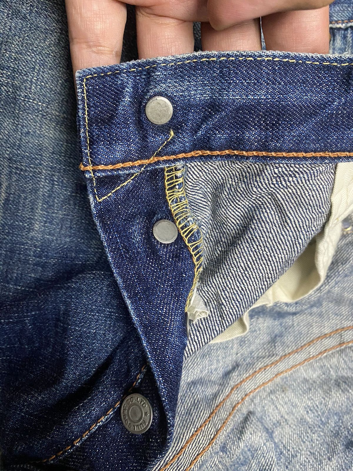 Full Count & Co. Vintage Full Count Co Hidden Rivet Selvedge Jeans Size US 34 / EU 50 - 7 Thumbnail