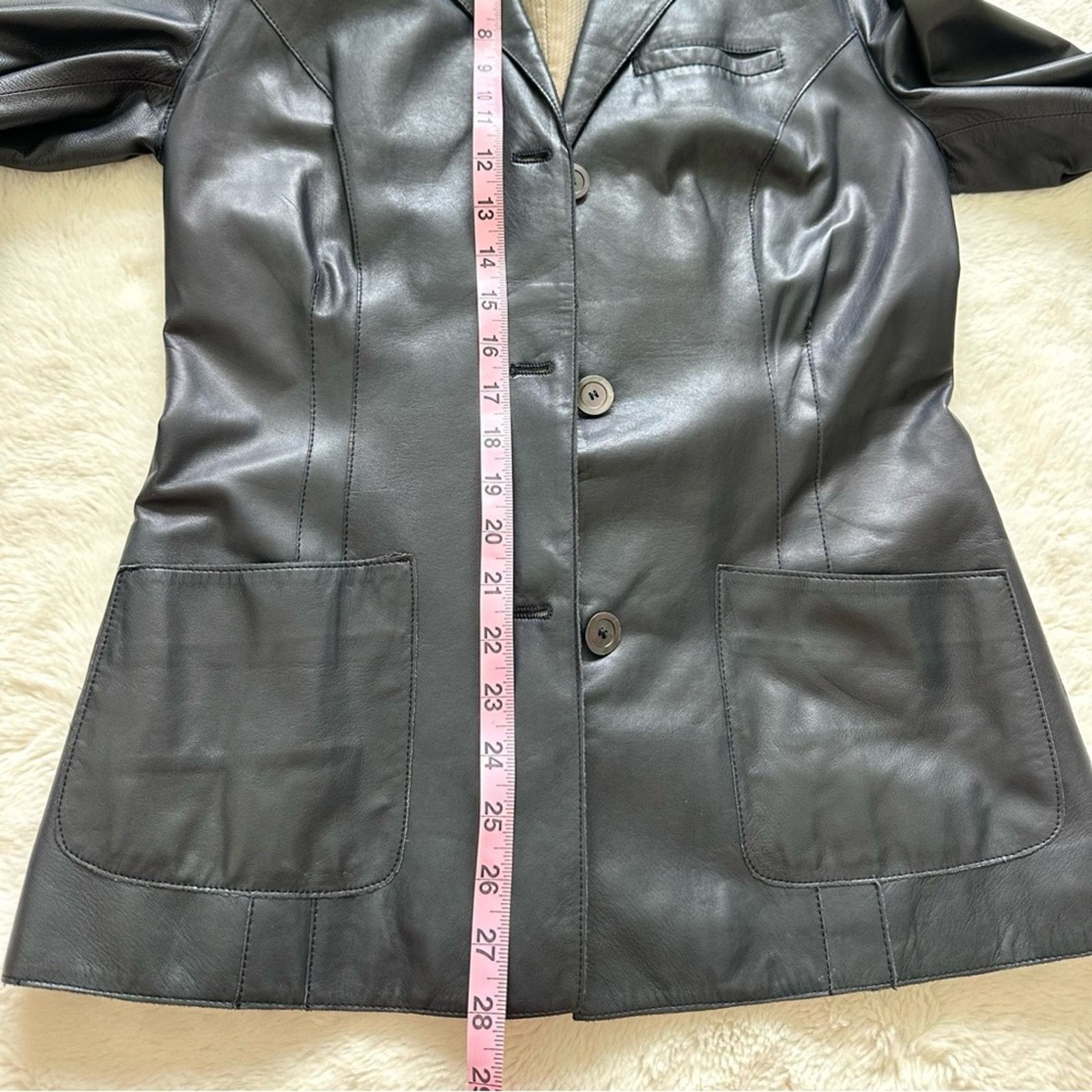 Other Leather women jacket Italian brand size 42IT or 6 US Size M / US 6-8 / IT 42-44 - 8 Thumbnail