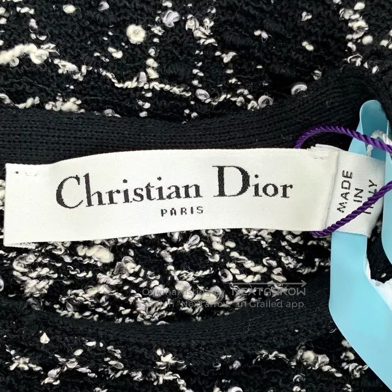Dior Dior 24 black geometric pattern round-neck short-sleeved d Size XS / US 0-2 / IT 36-38 - 5 Thumbnail