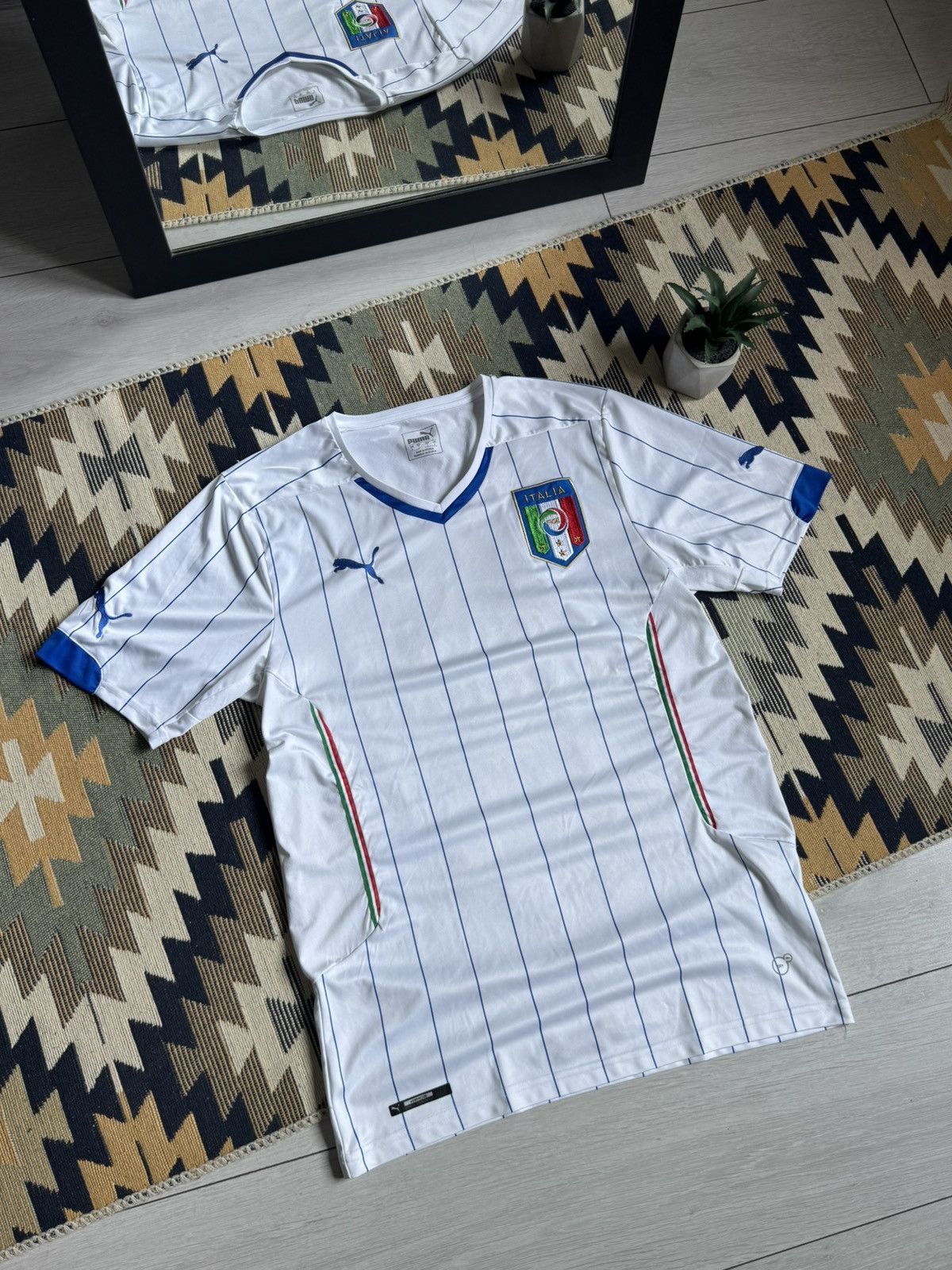 Puma Vintage Puma Italia 2014/16 Blockcore Jersey Size US L / EU 52-54 / 3 - 2 Thumbnail