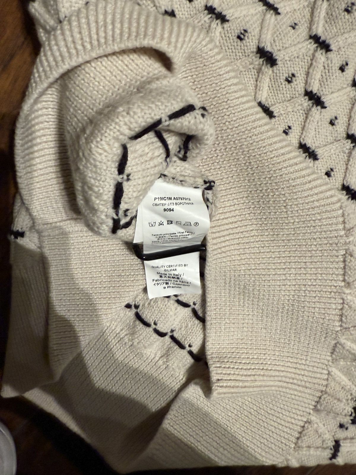 Paolo Pecora Virgin wool knit textured jumper Size US M / EU 48-50 / 2 - 3 Thumbnail