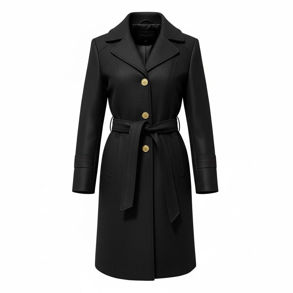 Michael Kors Hooded Trench Coat (item#d100) Size XL / US 12-14 / IT 48-50 - 1 Thumbnail