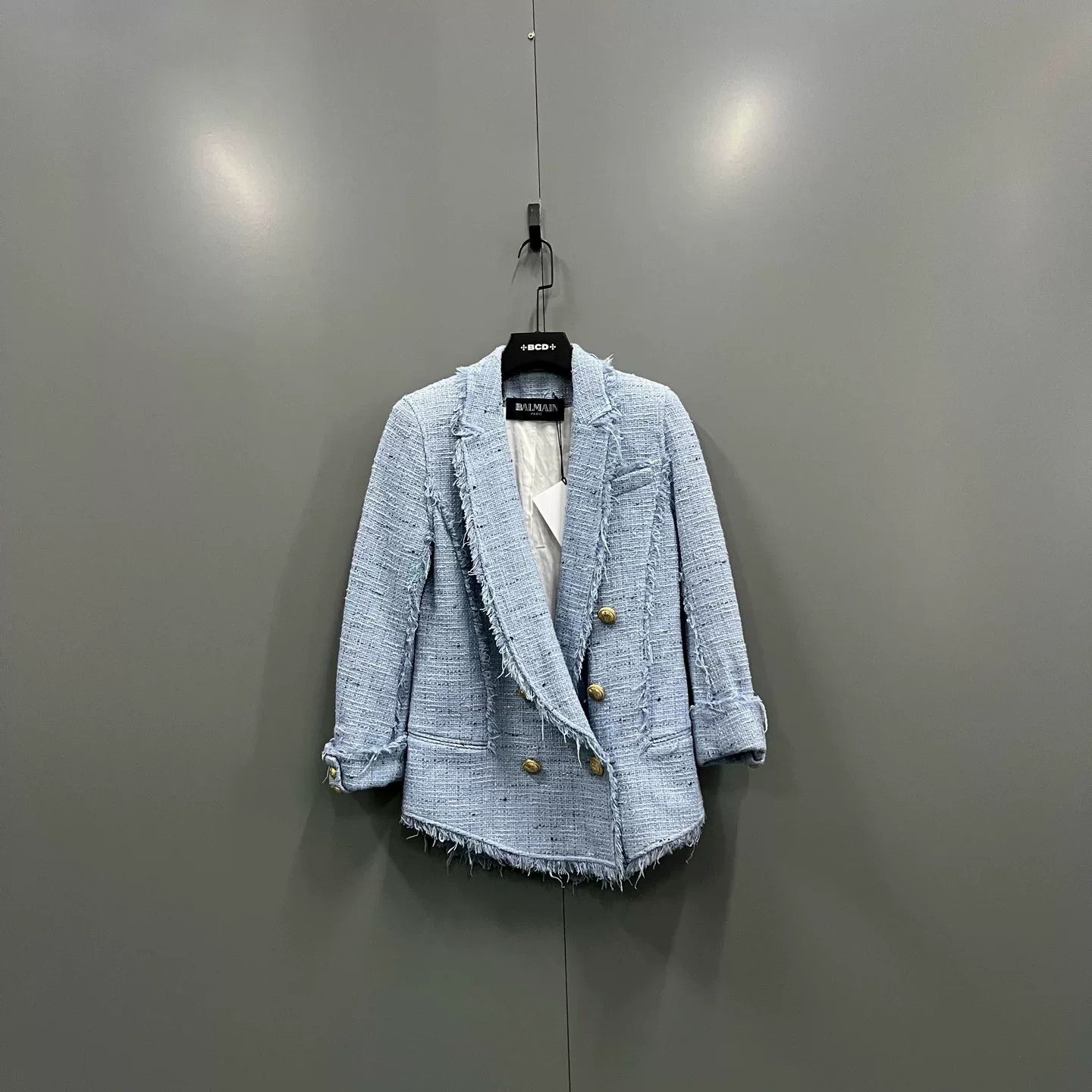 Balmain balmain double-breasted tweed blazer jacket Size US S / EU 44-46 / 1 - 1 Thumbnail
