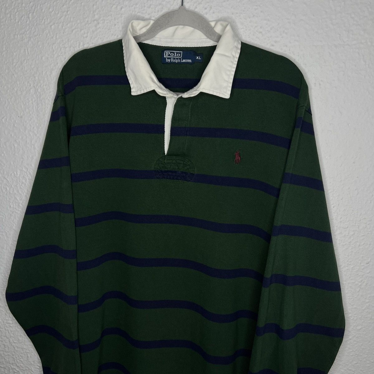 Polo Ralph Lauren Vintage Ralph Lauren Polo Rugby Longsleeve Sweatshirt Size US XL / EU 56 / 4 - 3 Thumbnail
