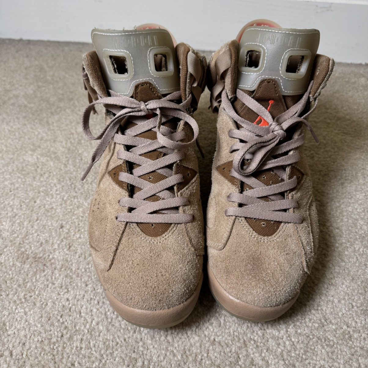 Jordan Brand × Travis Scott Jordan 6 Retro x Travis Scott British Khaki Size US 10 / EU 43 - 3 Thumbnail
