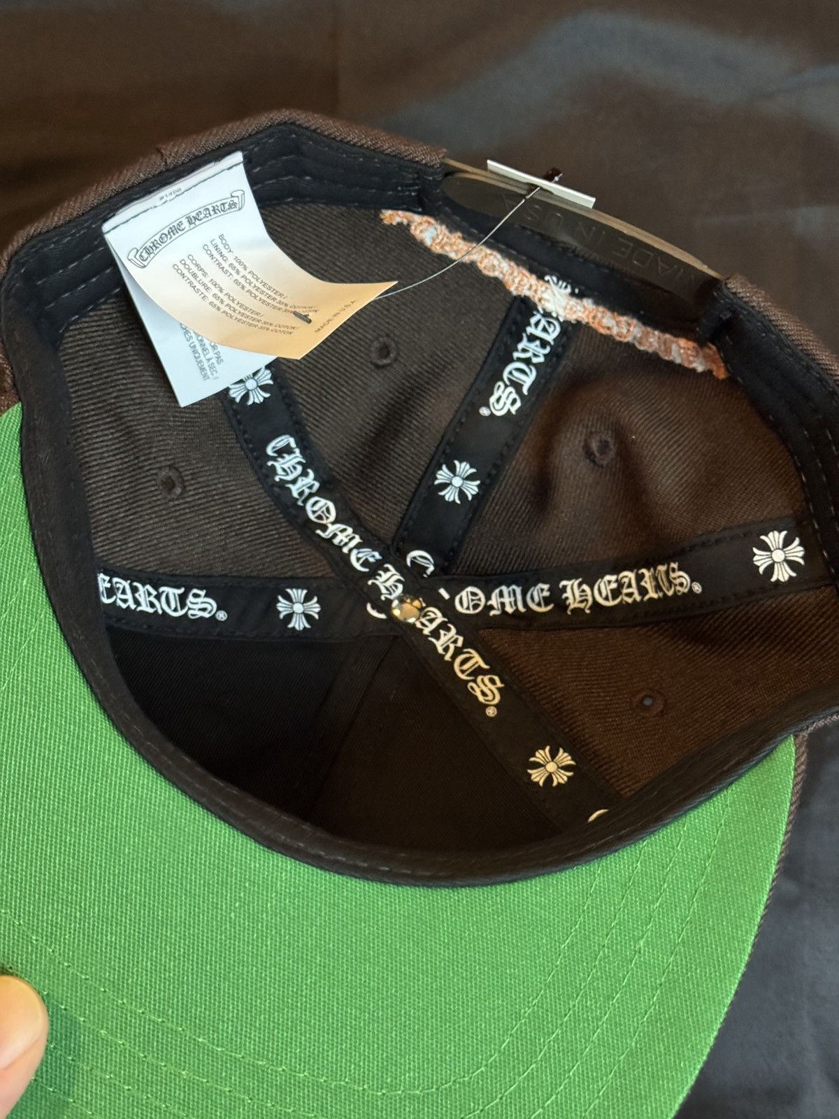 Chrome Hearts Chrome Hearts Brown/Orange CH Embroidered Baseball Hat Size ONE SIZE - 6 Thumbnail