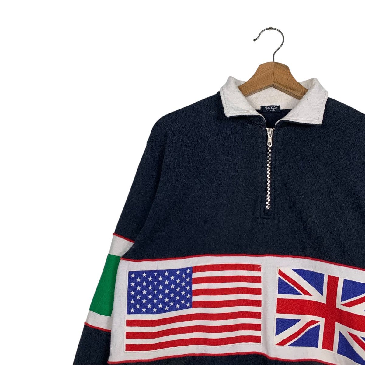 Vintage JOHN GALT CALIFORNIA Flags Logo Sweatshirt #2841-C128 Size US M / EU 48-50 / 2 - 3 Thumbnail