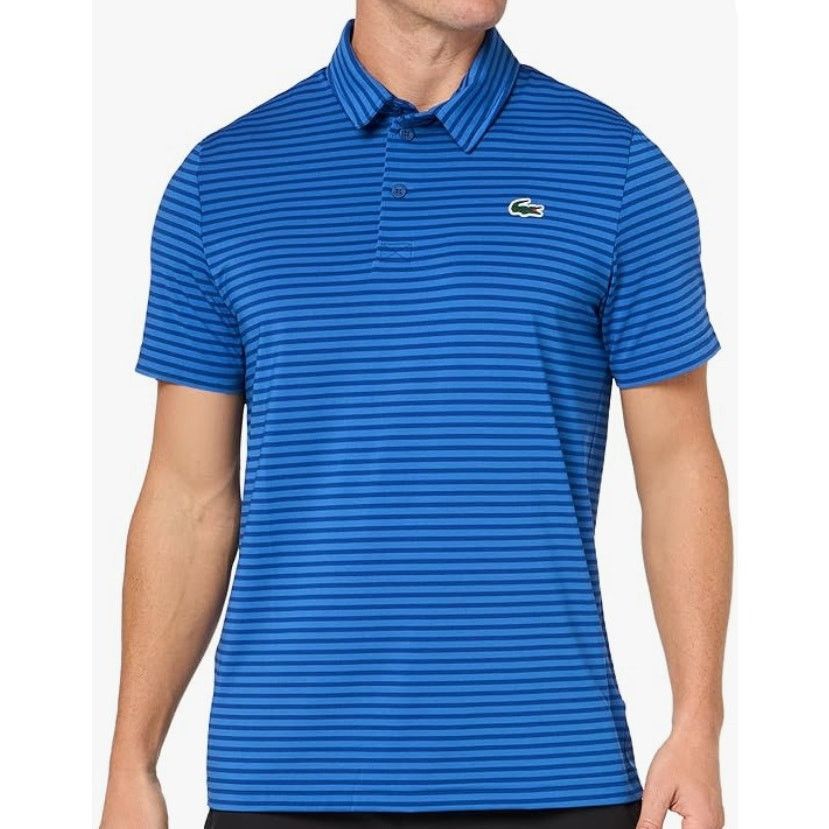 Lacoste Men's Short Sleeve Regular Fit Golf Polo Blue L