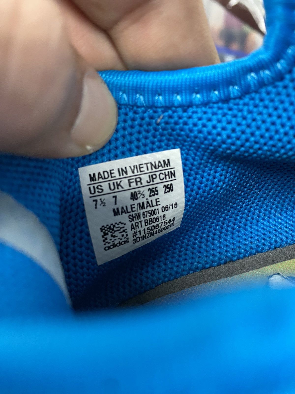 Adidas Adidas x Pharrell Human Race Sharp Blue 7.5 100% authentic Size US 7.5 / EU 40-41 - 5 Thumbnail