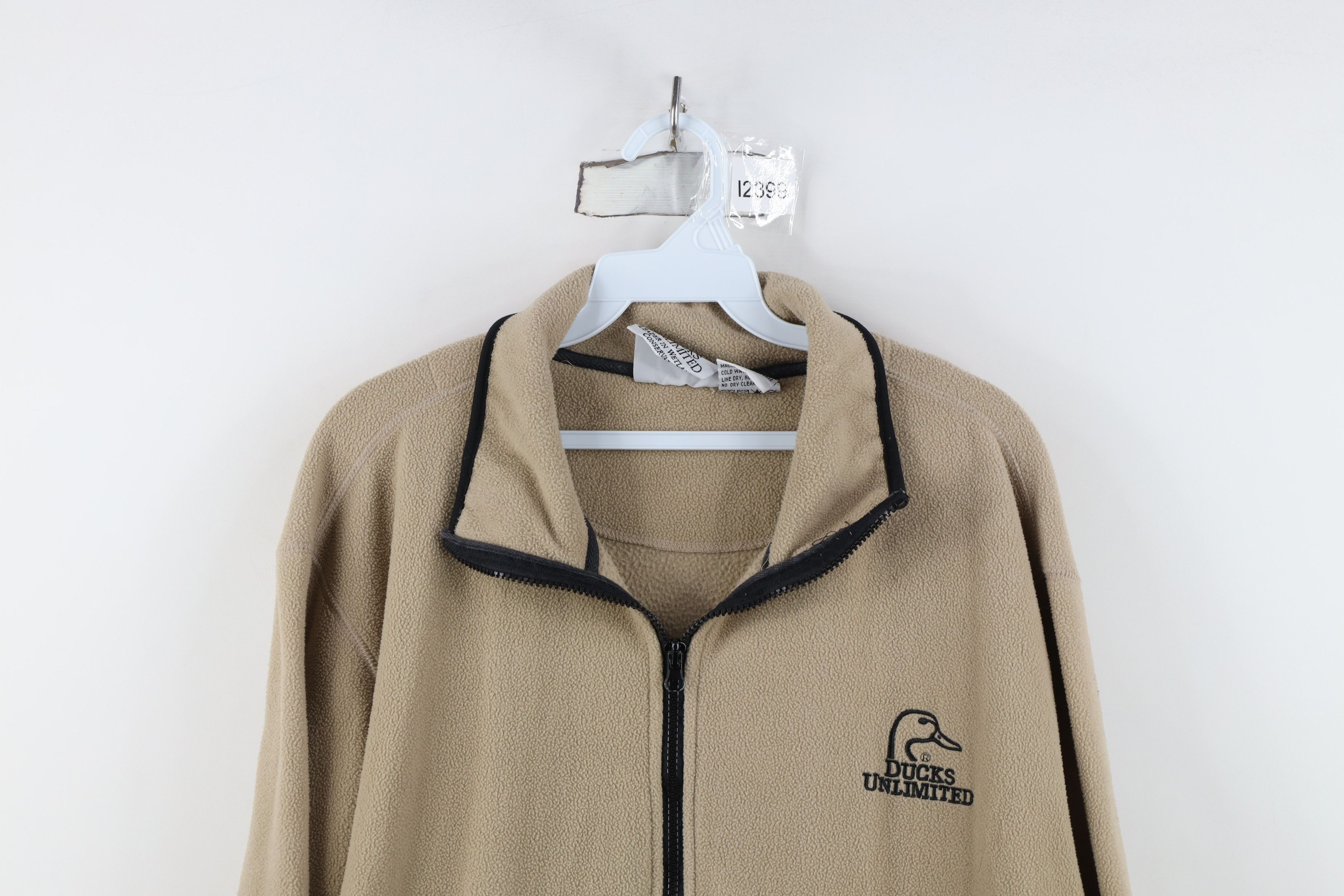 Vintage Vintage Ducks Unlimited Spell Out Full Zip Fleece Jacket Size US XL / EU 56 / 4 - 2 Thumbnail