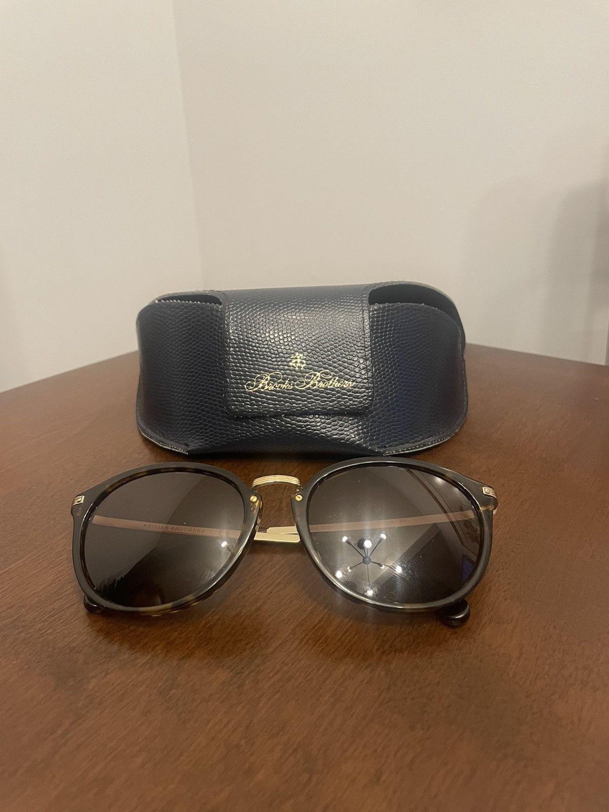 image of Brooks Brothers Uv Protected Sunglasses in Brown, Men's