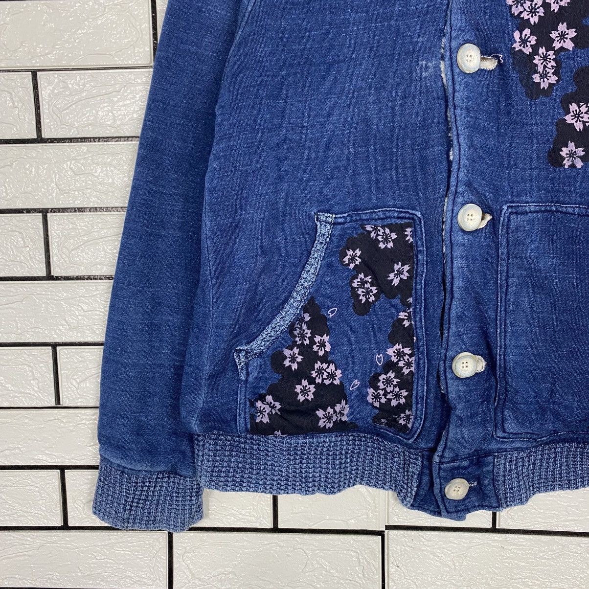 Blue Blue Japan 📌Vintage Zipper Sweater Blanket Denim Blue Trick Size US M / EU 48-50 / 2 - 5 Thumbnail