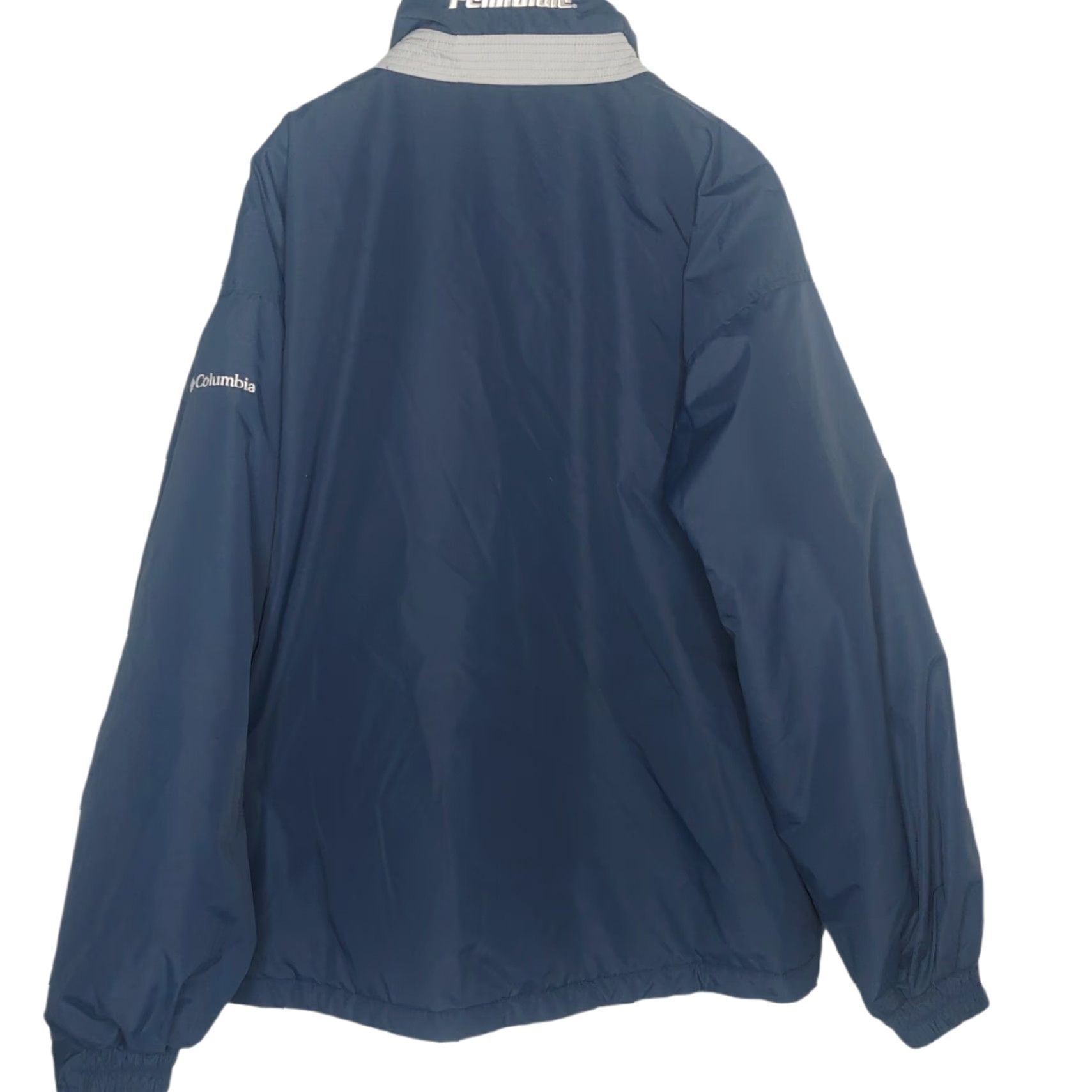 Vintage PENN STATE Columbia Sportswear Jacket L Men Blue Nylon Fleece Lined Zip Embroidered Parka Winter Size US L / EU 52-54 / 3 - 2 Thumbnail