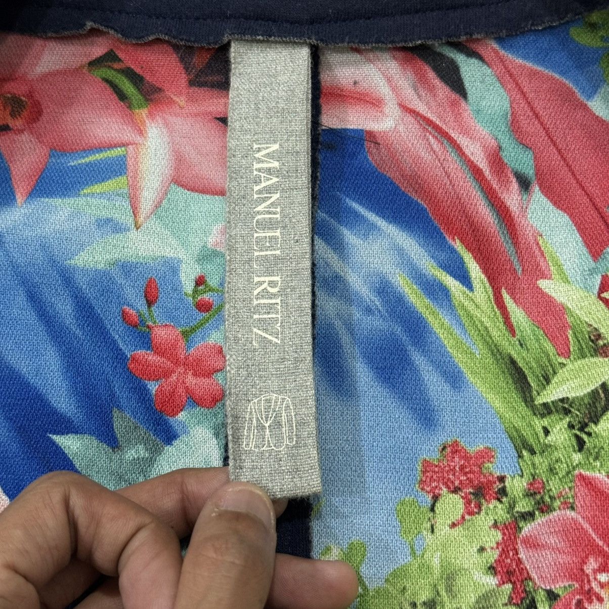 Manuel Ritz Vintage Manuel Ritz Deconstructred Chore Floral Jacket Size US L / EU 52-54 / 3 - 21 Thumbnail