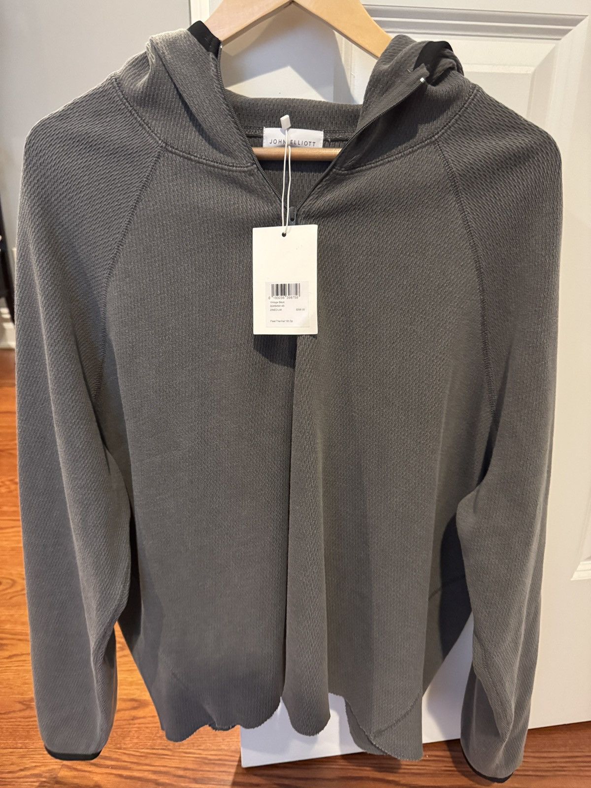 John Elliott Fleet Thermal Half Zip - Vintage Black Size US M / EU 48-50 / 2 - 2 Thumbnail