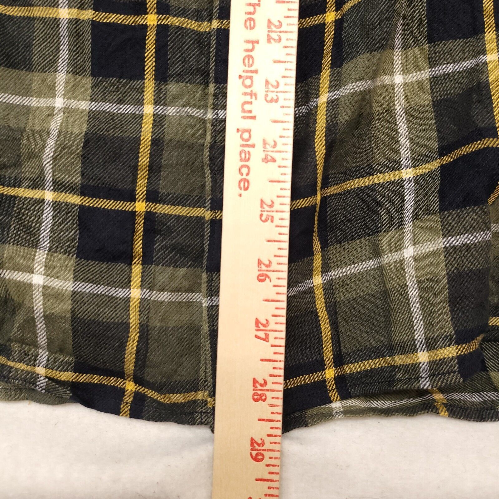 H&M H&M LOGG Tartan Flannel Shirt Mens Size Large L Green Yellow Size US L / EU 52-54 / 3 - 8 Thumbnail