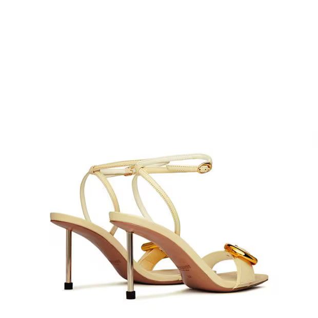 Jacquemus o1g2r1mq1024 Regalo Mule Sandals in Ivory Size US 10 / IT 40 - 4 Thumbnail