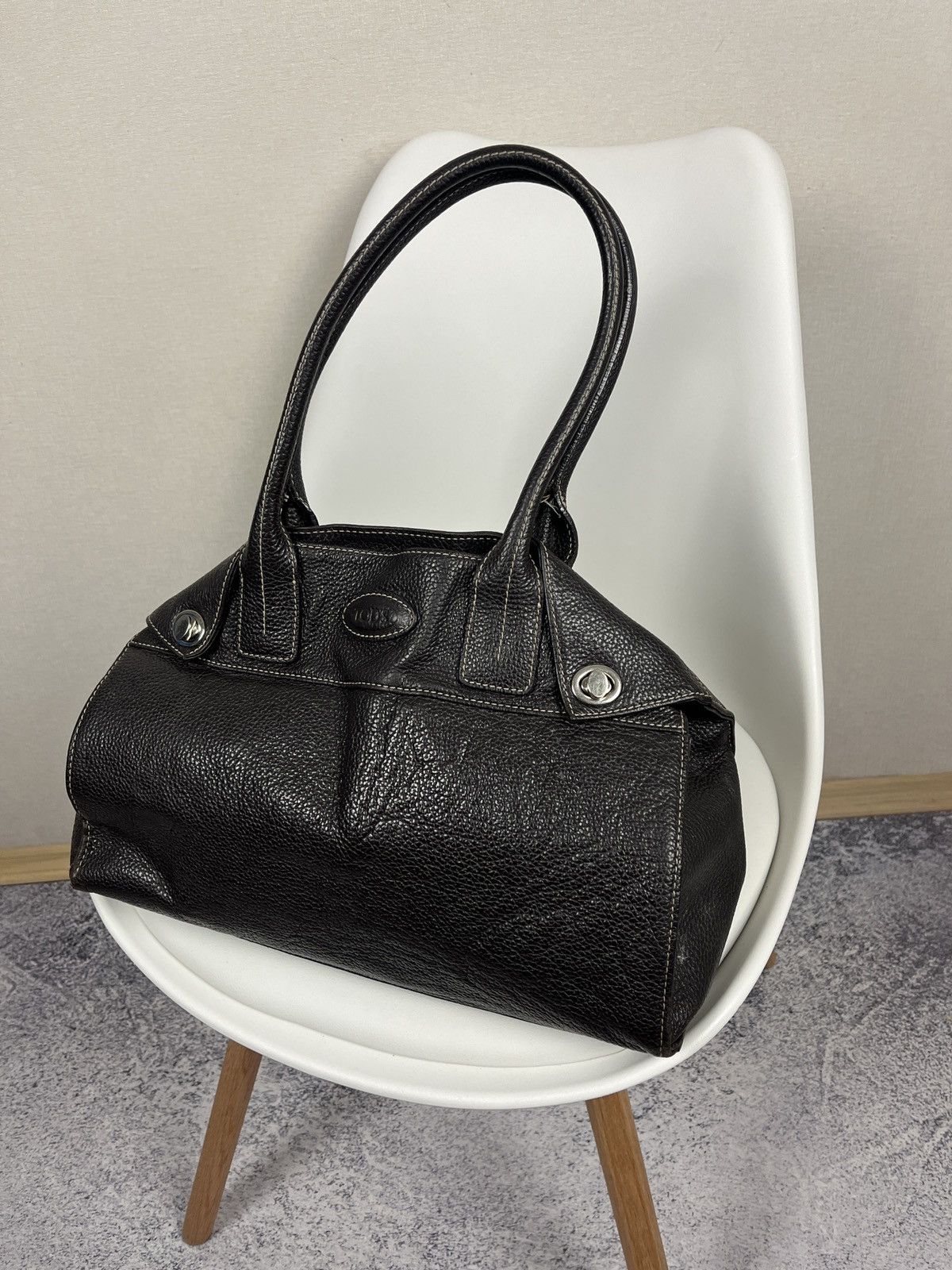 Designer × Tod's Tod’s Leather Brown Shoulder Hand Bag Size ONE SIZE - 2 Thumbnail