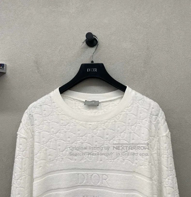 Dior Dior White jacquard towel long sleeves Size US M / EU 48-50 / 2 - 4 Thumbnail