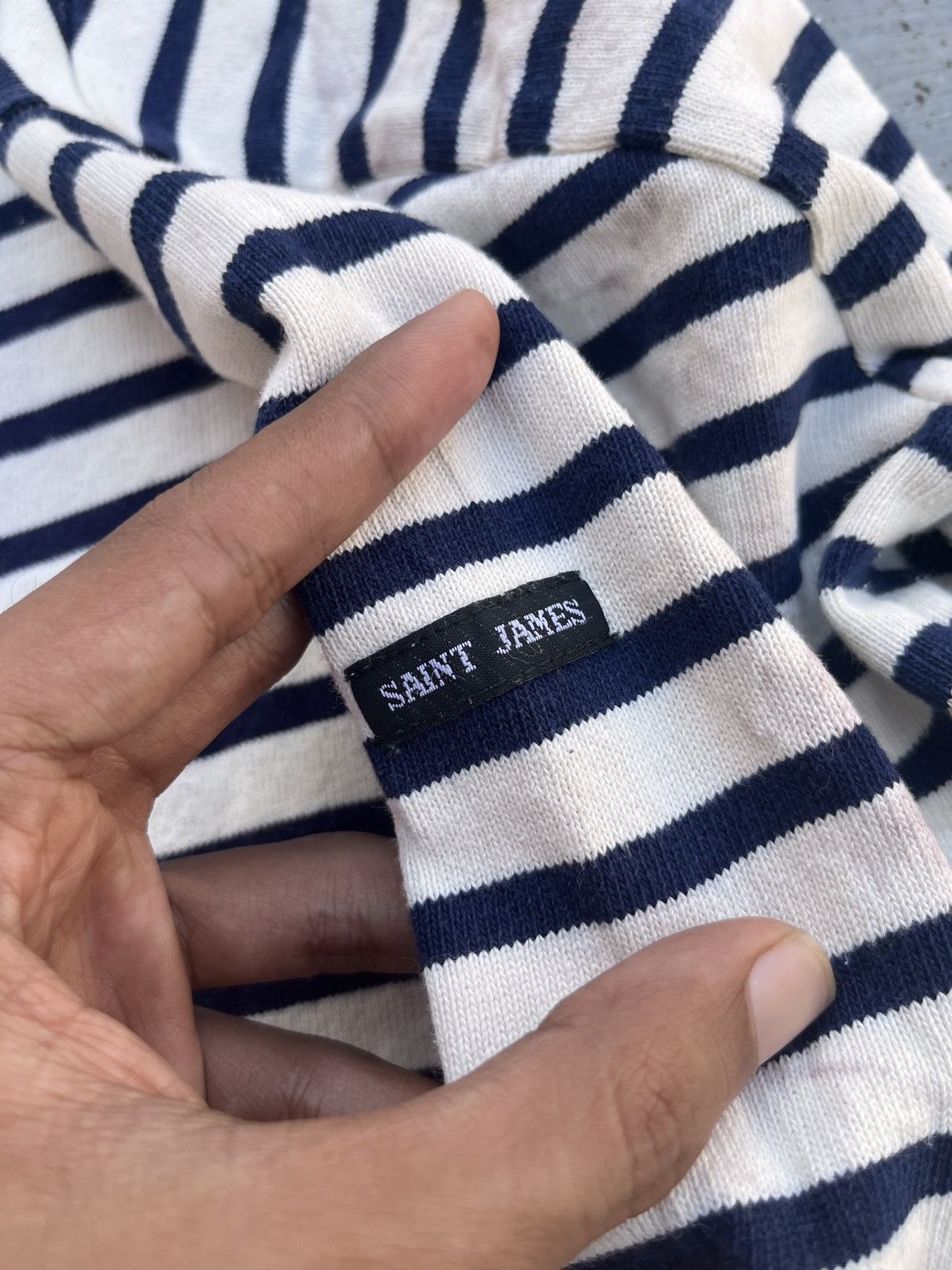A$AP Rocky × Saint James × Vintage VINTAGE SAINT JAMES ASAP ROCKY STRIPE LONGLSEVEE Size US S / EU 44-46 / 1 - 2 Thumbnail